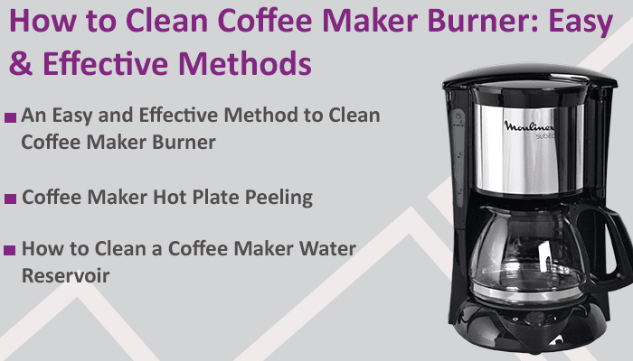 How To Clean Coffee Maker Burner