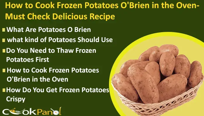 How To Cook Frozen Potatoes O'Brien In The Oven