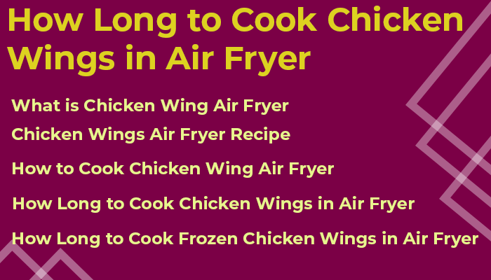 How Long To Cook Chicken Wings In Air Fryer