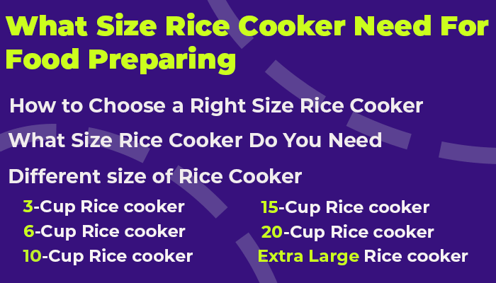 What Size Rice Cooker