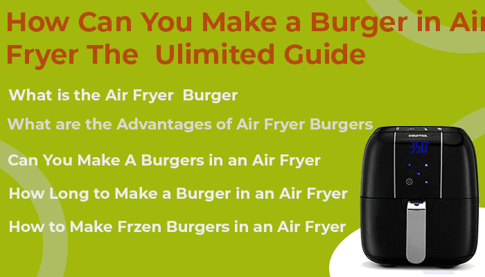 Can You Make A Burger In An Air Fryer