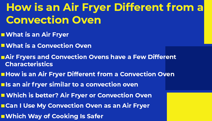 How Is An Air Fryer Different From A Convection Oven