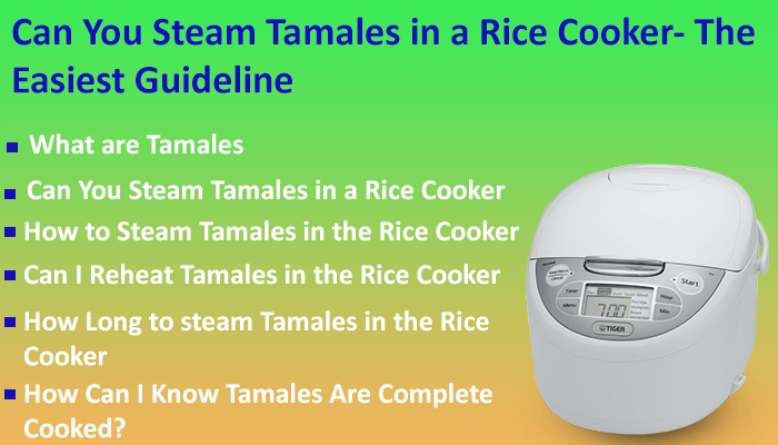 Can You Steam Tamales In A Rice Cooker