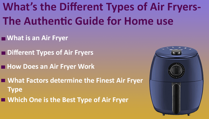 Different Types Of Air Fryers