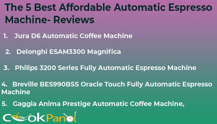 Best Affordable Automatic Espresso Machine