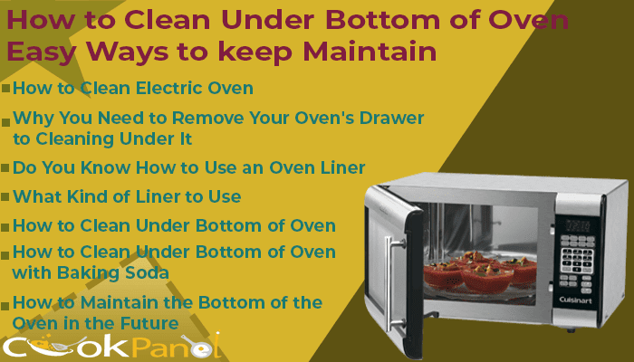 How To Clean Under Bottom Of Oven