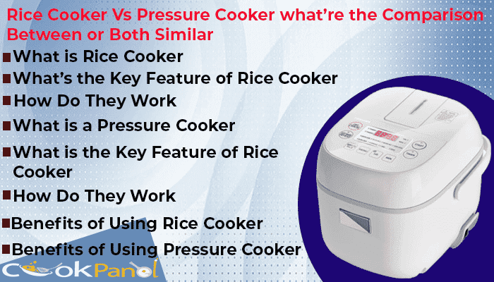 Rice Cooker Vs Pressure Cooker