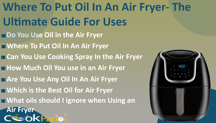 Where To Put Oil In An Air Fryer
