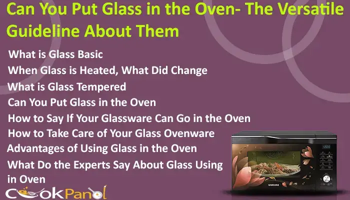 Can You Put Glass In The Oven
